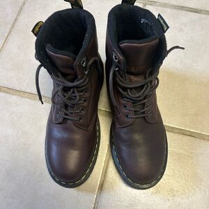Dr. Marten’s Airwair  Brown Leather Lace-Up Boots